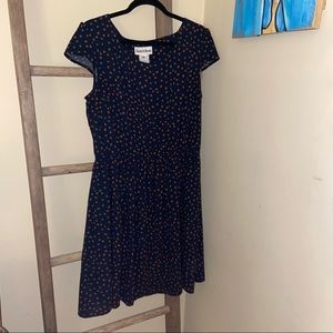 Danny & Nicole Short, Navy A-line Dress